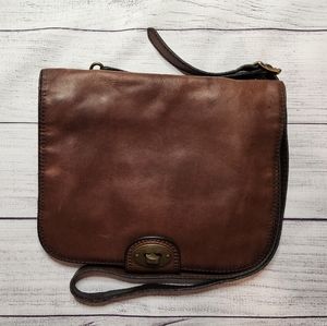 Fossil Vintage Revival Flap Portfolio -- Brown